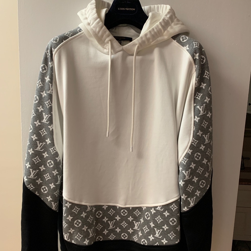 Louis Vuitton monogram circle cut hoodie - XL